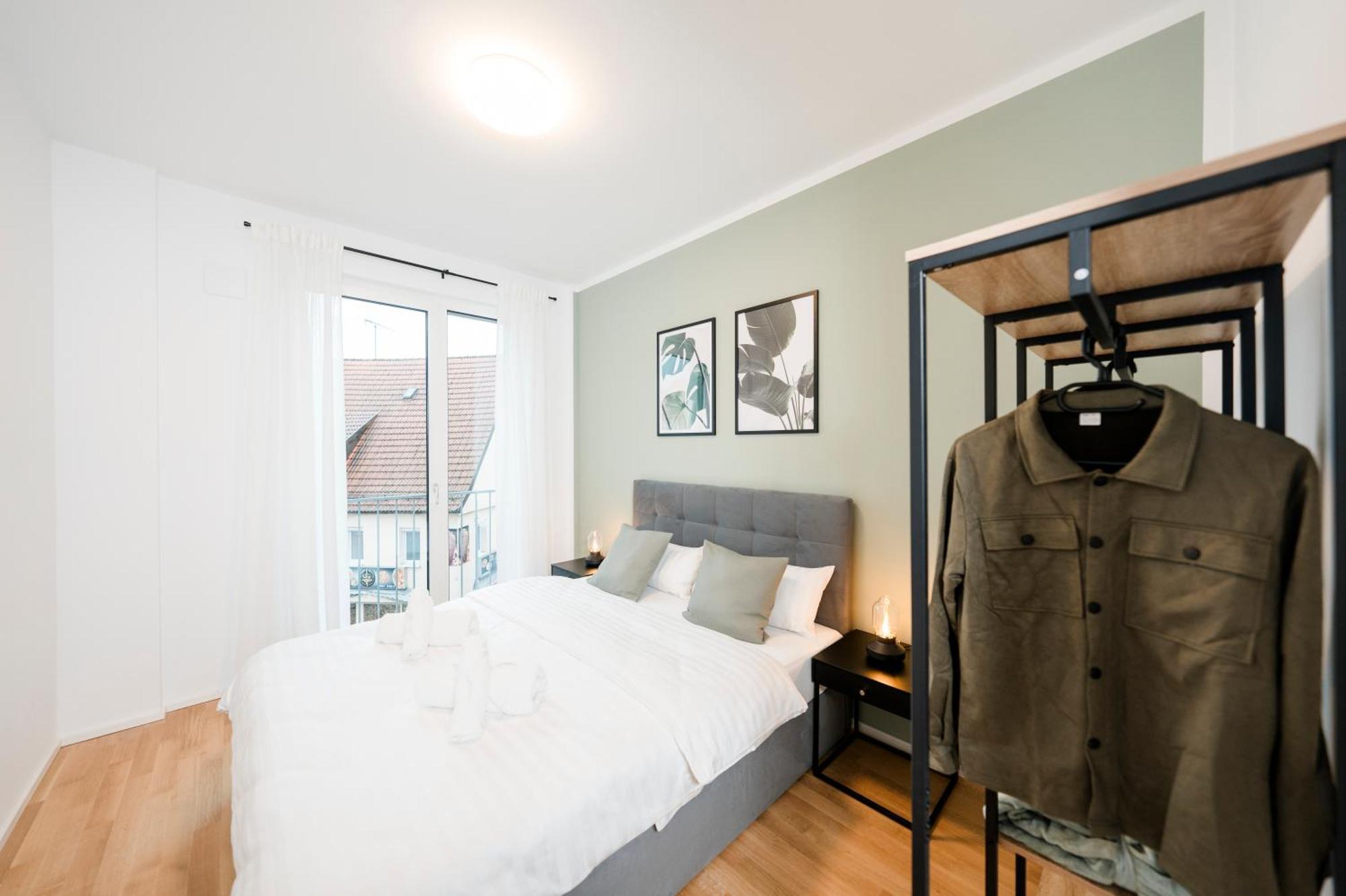 Kocasa-apartments 02, Design, City-center Boeblingen, Stellplatz, Balkon, Waipu-tv Apartment *